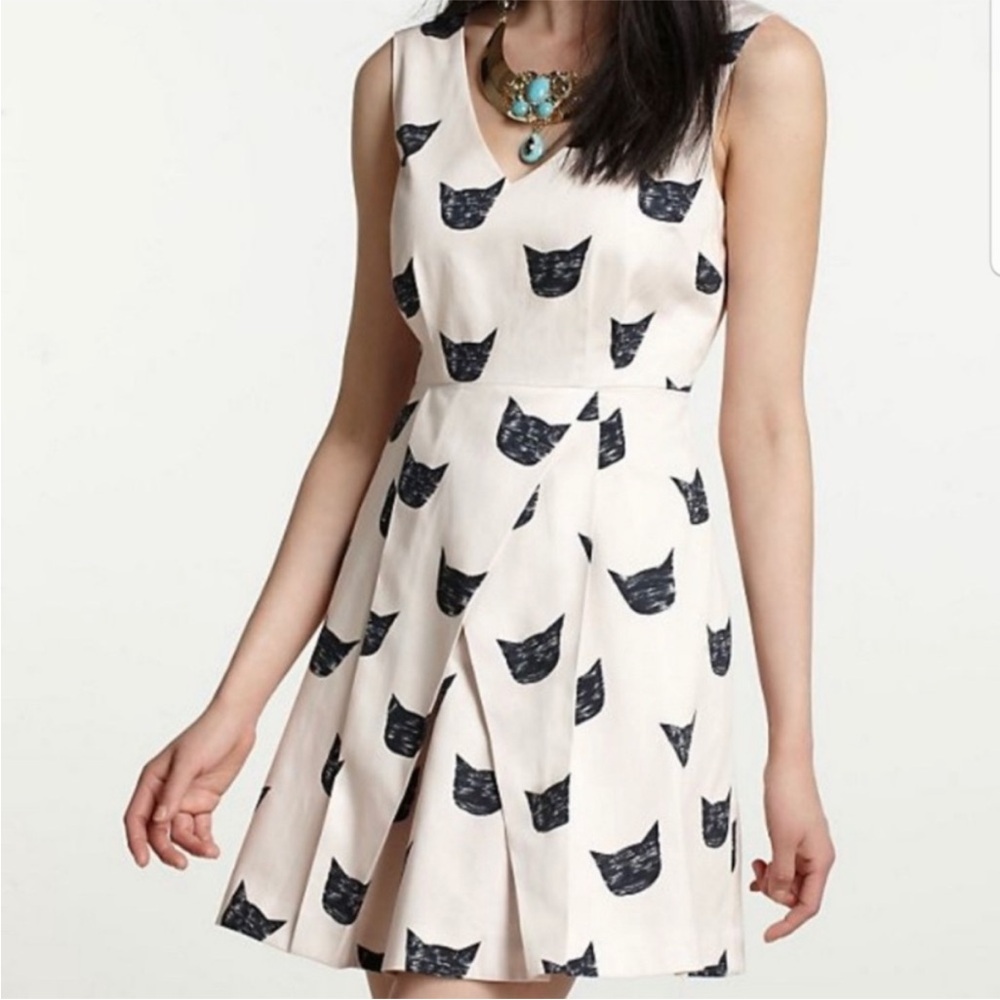 Leah Reena Goren Cat Dress ASO Zooey Deschanel 2